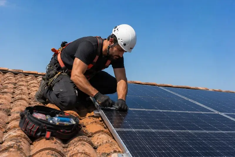 Maintenance et monitoring de panneaux solaires à Galargues